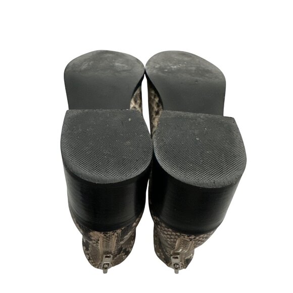 Steve Madden Ankle Boots CONSPIRE Snakeskin Print Double Notched Sides Size 9 - Picture 7 of 9